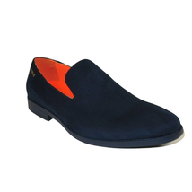 Men Tayno Dressy Casual Soft Suede Comfortable Slip on Loafer #ALPHA S Navy image 2