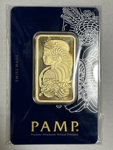Gold Bar 31.10 Grams PAMP Suisse 1 Ounce Fine Gold 999.9 In Sealed Assay - £1,676.55 GBP