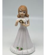 Vintage 1982 Enesco Growing Up Birthday Girl Figurine ~ Age 9 ~Brunette ... - $9.46