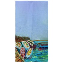 Betsy Drake Six Rowboats Beach Towel - £48.47 GBP