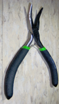 Small 4 3/4&quot; Bent &amp; Long Needle Nose Pliers w/ S Pri Ng Mechanism B En D Wire Craft - £18.02 GBP