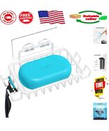 Versatile Soap Holder with 4 Hooks - Waterproof Stainless Steel for Showers - $280.06 MXN