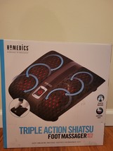 NIB Homedics Triple Action Shiatsu Foot Massager With Heat - $44.54