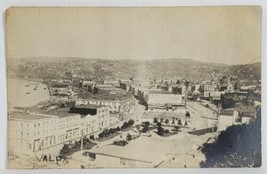 Valparaiso Chili Bird&#39;s Eye View of Town RPPC Postcard T14 - £10.41 GBP