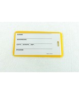 Bright Yellow Luggage Tag, ID Window, No Strap, #5385 - $90.36 MXN
