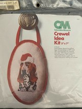 Columbia-Minerva Crewel Idea Kit 1978 Hush Puppies Basset Hound Door Sig... - £7.90 GBP