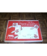 Vintage Happy Holidays Hostess Party Ensemble Christmas Papers Box Set I... - $13.41 CAD