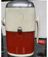 Vintage Rival Ice-O-Mat Rogue Model 455 Hand Crank Red White Ice Crusher - £19.39 GBP