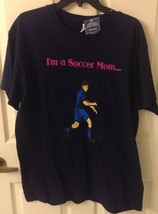 Soccer Mom T-shirt Front: I&#39;M A SOCCER MOM Back: AND I KNOW IT Womens Sz... - £12.68 GBP