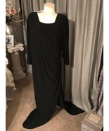 NWT STUNNING B SLIM TUMMY CONTROL SHAPEWEAR BLACK RUCHED LONG DRESS 3X - $55.50 CAD