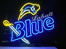 New Labatt Blue Sabres Bar Beer Neon Sign 24&quot;x20&quot; Poster Light - £199.37 GBP