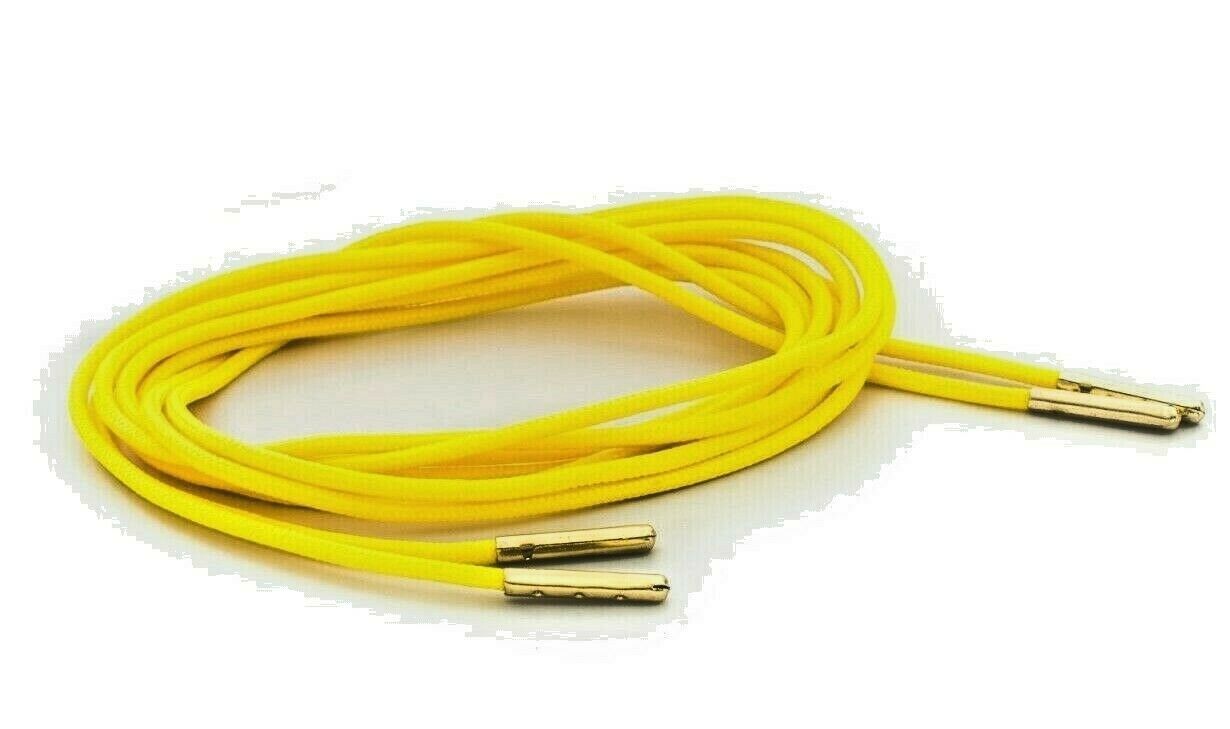 Primary image for Neon Yellow Boot Laces *Guaranteed for Life* 3mm Paracord Steel Tip Shoelaces 