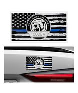 2 calcomanías de bandera de línea azul fina para automóvil Car soporte p... - $7.61
