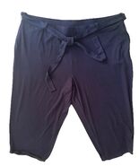 Susan Graver Plus Petite Navy Blue Pull on Cropped Pants Size 2XP - €28,48 EUR
