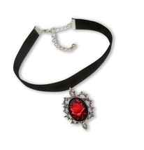 Rose Black Velvet Choker Adjustable Size - $1,049.67 MXN