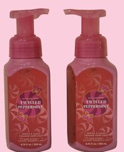 2-Pack Bath &amp; Body Works Twisted Peppermint Gentle Foaming Hand Soap 8.7... - £11.74 GBP
