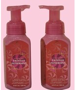 2-Pack Bath &amp; Body Works Twisted Peppermint Gentle Foaming Hand Soap 8.7... - £11.51 GBP
