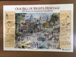 Our Bill Of Rights Heritage 200 Years of American Freedoms Unique Poster 36”x24” - £15.54 GBP