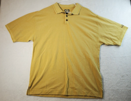 Tommy Bahama Polo Shirt Mens Size XL Yellow 100% Cotton Short Sleeve Sli... - $13.54