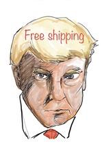 Donald Trump Mugshot sketch, 8 1/2 x 11 glossy paper ready to frame - $183.79 MXN
