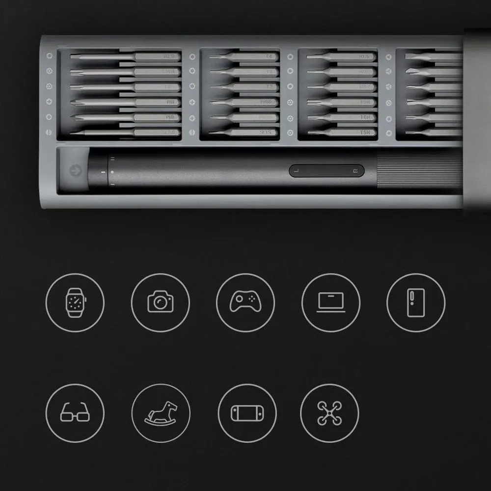 2022 New  Mijia Electrical Precision Screwdriver Kit Type-C Rechargeable 2 Gear  - £119.34 GBP