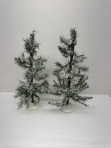 LEMAX Winter Trees 12” Lot Of 2 - £17.15 GBP