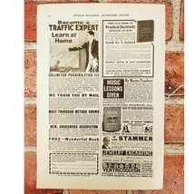 1914 - 1 page of Misc Small Original Vtg PRINT ADs - Oh so Cool Fun Stuff! - £16.01 GBP