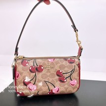 NWT Coach Nolita 19 In Signature Canvas With Cherry Print CZ011/CZ012  - £121.69 GBP+