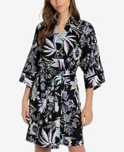 Linea Donatella Womens Floral Batik Printed Wrapper, Large/X-Large, Black - £30.05 GBP