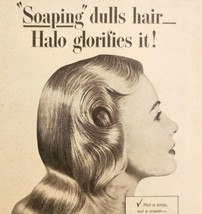 Halo Shampoo Hair Care 1948 Advertisement Beauty Hygiene Products DWNN14 - £19.31 GBP