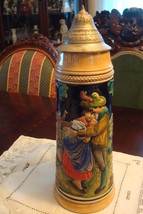 Albert Jacob Thewalt covered Stein - Germany 13&quot; DANCING TYROL COUPLE - $79.20