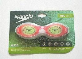 Speedo Glide Swimming Goggles Anti Fog Flex Fit Pink Kids 3-8 NEW UV Pro... - $11.00