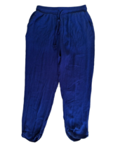 Jun &amp; Ivy Women&#39;s Casual Pants w/ Pockets 100% Rayon Soft Size S Navy Blue - £7.77 GBP