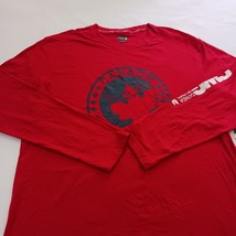 Canada Weather Gear Crewneck Men's Red Cotton Long Sleeve Graphic T-Shirt Sz 2XL image 8