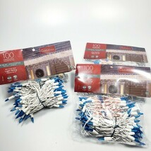 Celebrations Ice Blue Icicle String Lights White Cord Mini Icicles 8.5 F... - $29.03