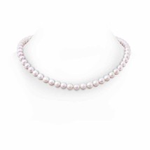 ANGARA 8-9mm, 20&quot; Freshwater Pearl Single Strand Necklace in 14K Solid Gold - £488.48 GBP