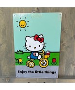 Sanrio Hello Kitty Enjoy the little things Cartoon Metal Sign Tricycle S... - £7.52 GBP