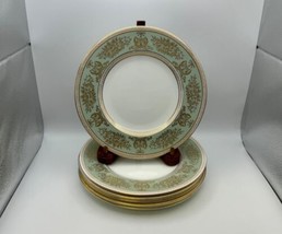 Set of 6 Wedgwood Bone China COLUMBIA Sage Green Salad Plates - $239.99