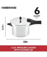 6-Quart Olla de Presion Para Estufa Induccion Aluminio Duradera Pressure Cookers - $36.10