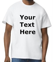 Custom Text printed Unisex T-shirt - £14.14 GBP