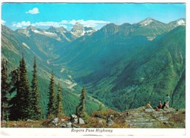British Columbia Postcard Rogers Pass Highway Trans Canada - £2.31 GBP