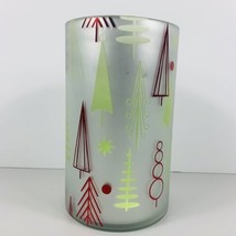 Yankee Candle Holder Glass J/H Winter Wonderment 1567024 22oz Christmas Trees - $19.79