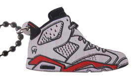 Good Wood Nyc Infrarossi Bianco 6 Formatori Collana Bianco/Rosso Scarpa VI - $14.25