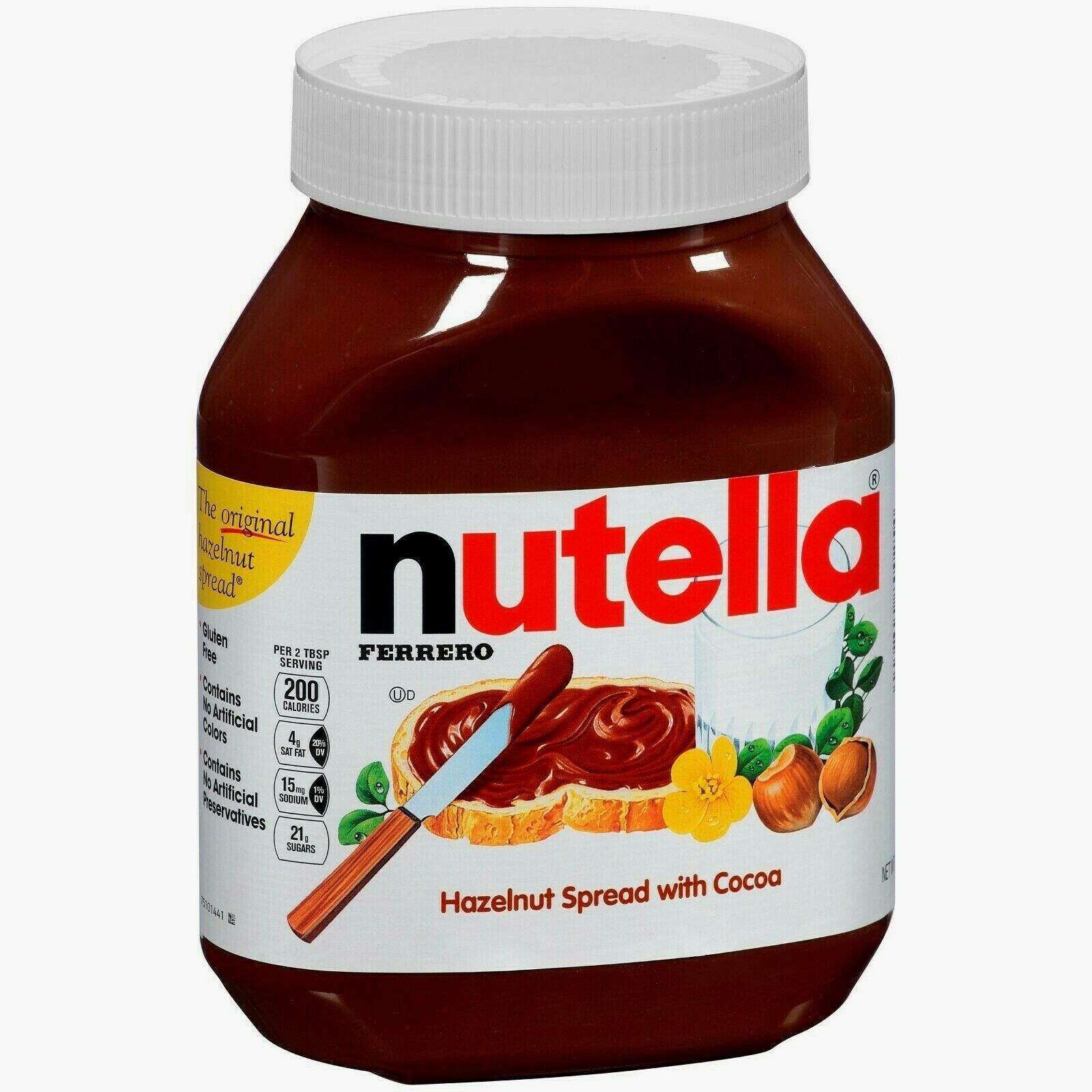  Ferrero Nutella Hazelnut Spread With Cocoa 33.5 oz Large Jar  - $18.61