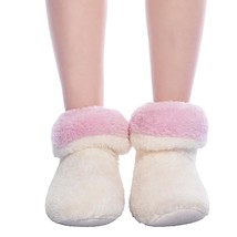 Wholesale Women&#39;s  Plush Home Slippers Coral Fleece Indoor Floor Sock Winter Foo - £16.88 GBP