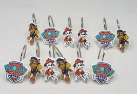 2016 Paw Patrol Shower Curtain Hooks 12 Paw Patrol Hangers Set Spin Master - £7.85 GBP