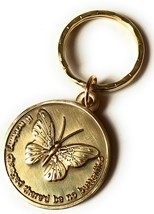 If Nothing Changed There&#39;d Be No Butterflies Keychain Serenity Prayer Ke... - $5.99