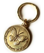 If Nothing Changed There&#39;d Be No Butterflies Keychain Serenity Prayer Ke... - £4.78 GBP