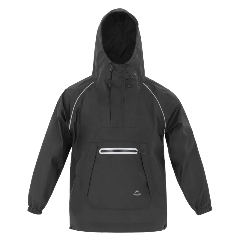 Naturehike Short Hooded Semi-open Raincoat Waterproof  Unisex Fashion Raincoat O - £357.64 GBP