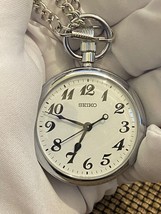 Vintage Seiko Pocket Watch Quartz 7C21-0A20 1980s Japan - $118.80